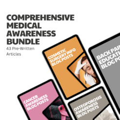 Comprehensive Medical Awareness Bundle – 43 Pre-Written Articles